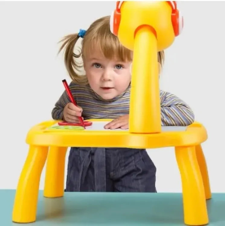 Giraffe Projector Painting Table | LED Projecting Drawing At Table For Kids