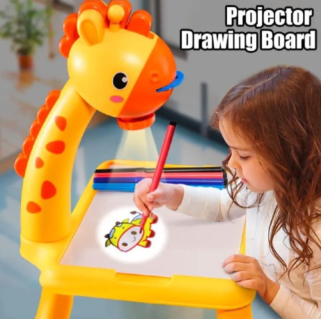 Giraffe Projector Painting Table | LED Projecting Drawing At Table For Kids